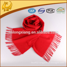 2015 Classic High Quality Solid Color Woven Wool Scarf